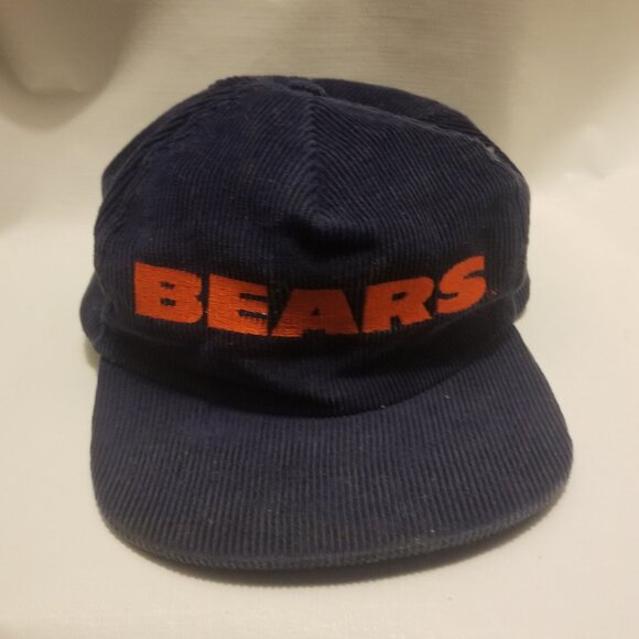 90s Chicago Bears blue corduroy hat - Picture 2 of 6